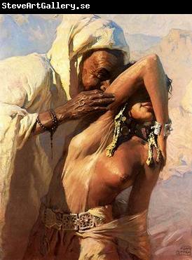 unknow artist Arab or Arabic people and life. Orientalism oil paintings  477
